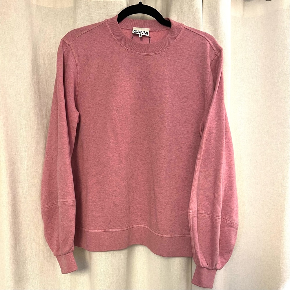 Ganni Isoli Sweatshirt Heathered Mauve